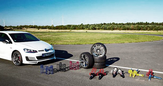 AutoBild Sportscars Test für VW Golf 7 GTI Sportfahrwerke