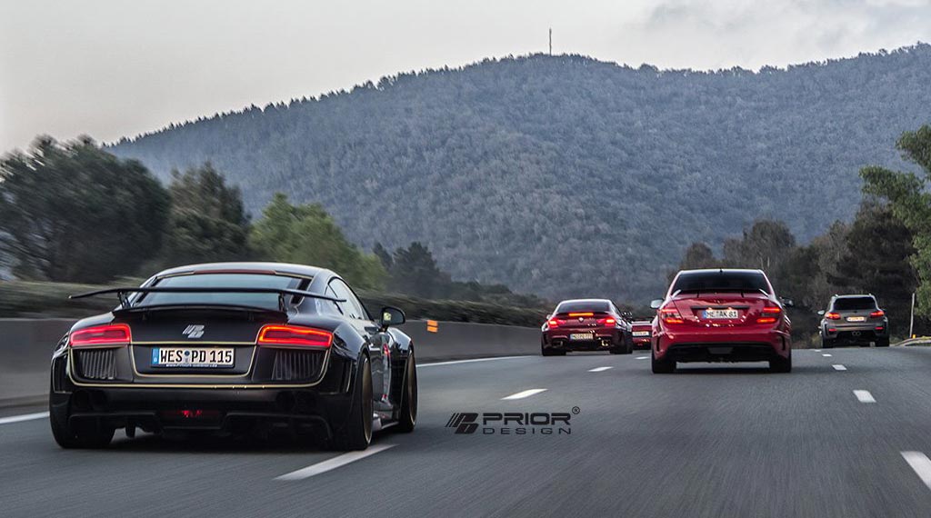 Audi R8 Tuning von PriorDesign auf Monaco-Tour